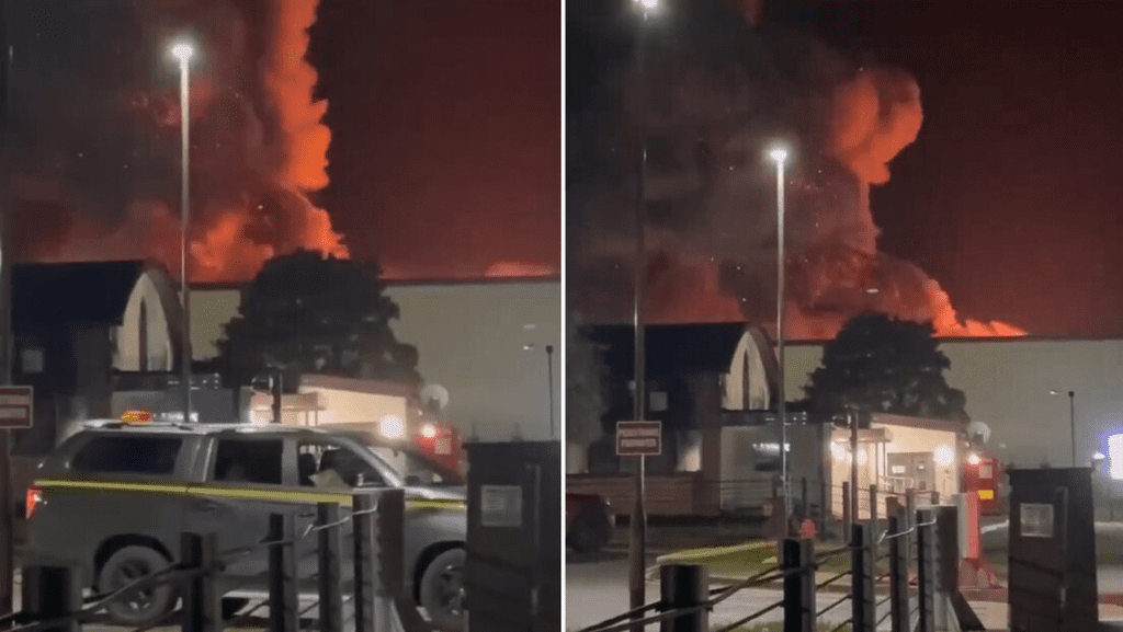 Incêndio atinge base britânica usada pelos Estados Unidos em operações contra o Irã